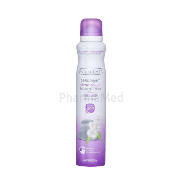 Déo Alun/cotton EVOLUDERM - 200ml
