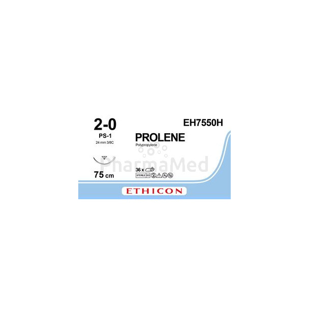 ETHICON PROLENE BLU 75CM M3 PS-1 (36 fils)