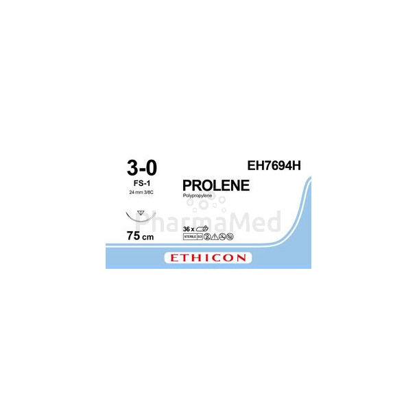 Ethicon PROLENE 3/0 bl 75cm FS-1 EH7694H/36pc