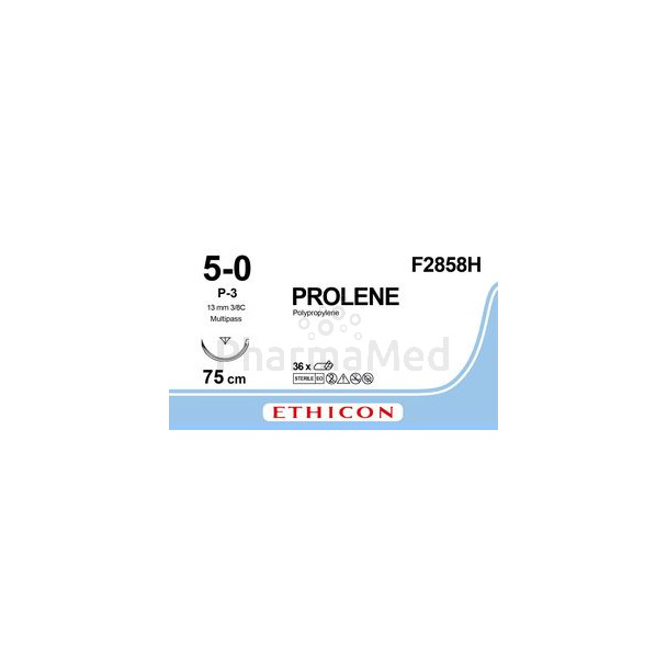 Ethicon PROLENE F2858 5/0 P3 75cm 13mm/36fils