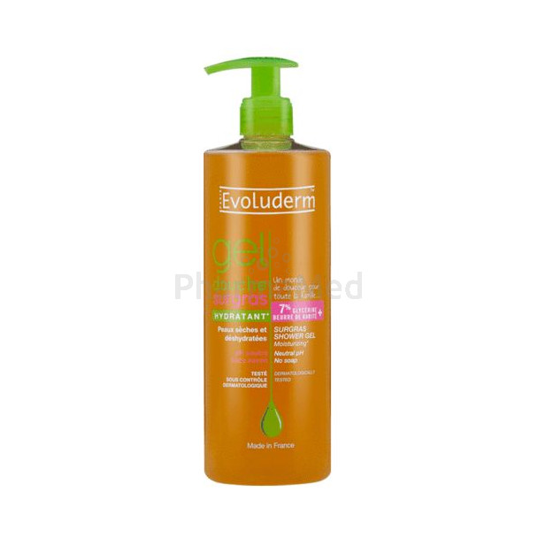 Evoluderm douche Gel surgras…………..….….(500ml)