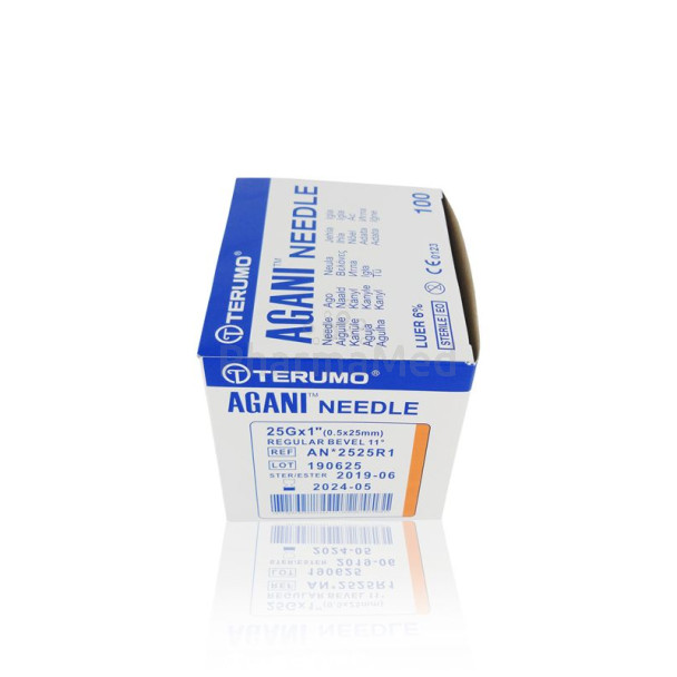 Aiguilles TERUMO Agani - 25G1    (0,50x25mm) - 100pc