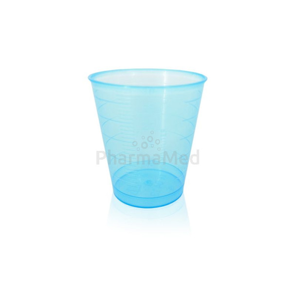 Bekertje 30ml blauw ................(60x80st) - Bekertje 30ml blauw ................(60x80st)