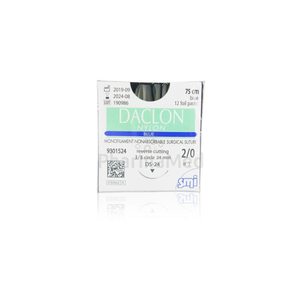 DACLON 2/0 metric 3 | 75cm 3/8 24mm /12fils