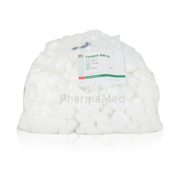 Tampons non tissés -  diamètre 5cm - 500pc