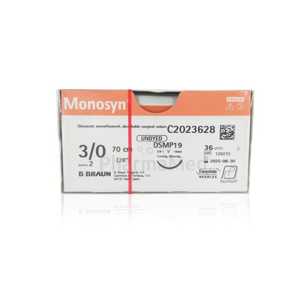Monosyn undyed 3/0 70cm C0023628 ....(36fils)