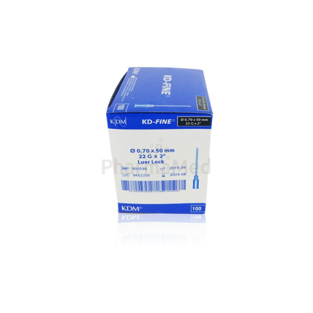 Aiguilles KDM - 22G2   (0,70x50mm) - 100pc