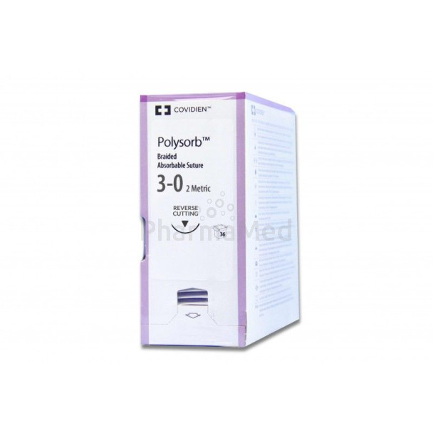 POLYSORB 3/0 C-13 19mm 75cm /36fils