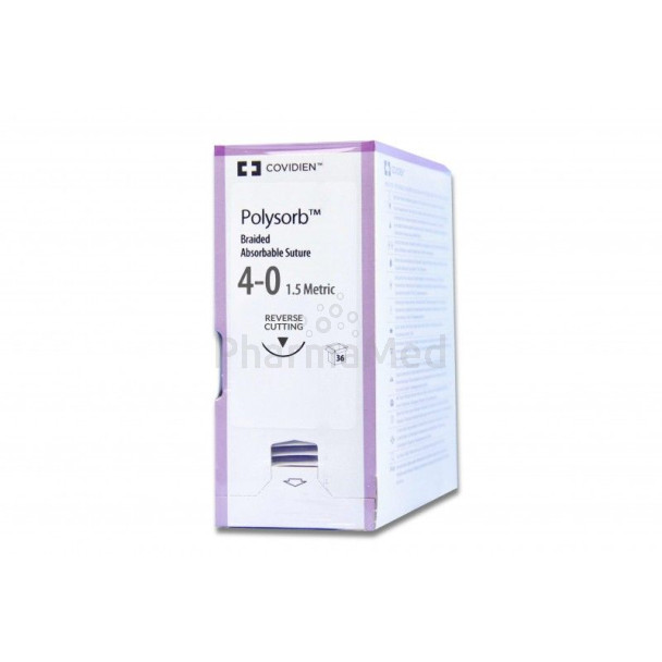 POLYSORB 4/0 P-13 13mm 45cm .......(36draden)