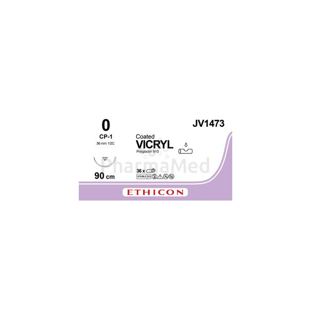 VICRYL incolore 0 JV1473 CP-1 90cm ..(36fils)