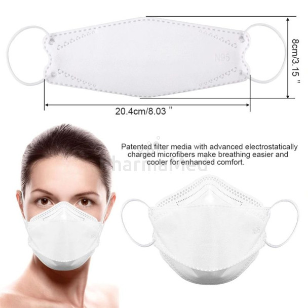 Masque filtrant sans valve KN95 - FFP2 - modèle canard