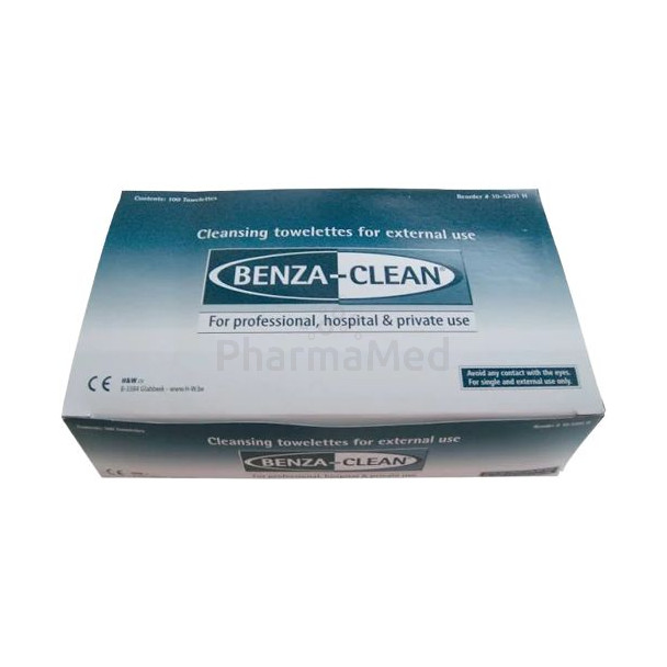 Lingettes désinfectantes BENZA CLEAN - 20x100pc