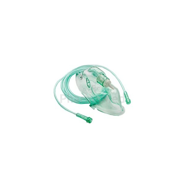Masque à oxygène avec tuyau 210cm - Large - 1pc