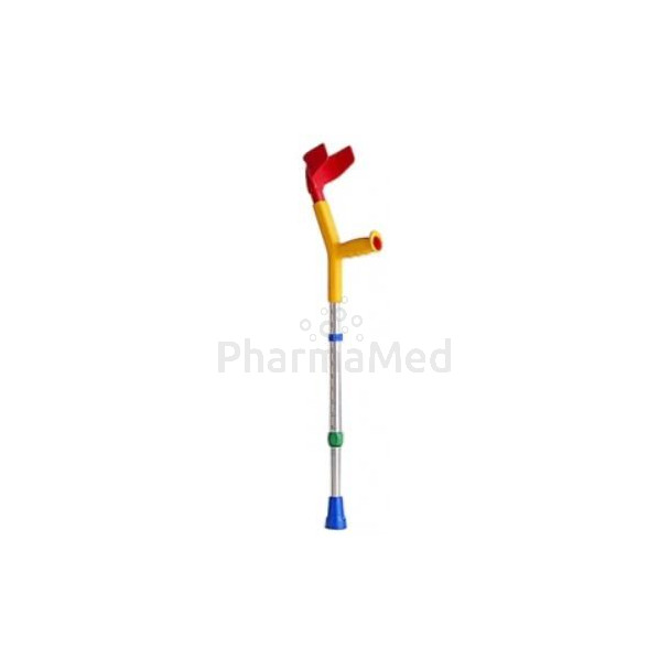 Béquille / canne enfant jaune/rouge (1 paire) - Béquille / canne enfant jaune/rouge (1 paire)