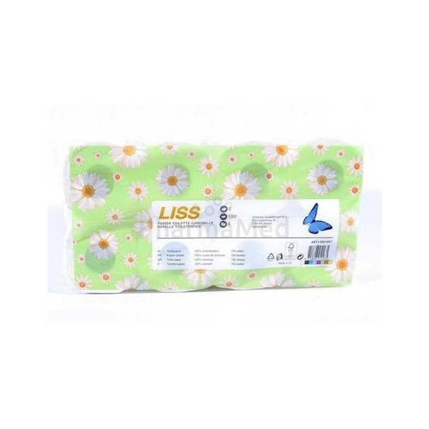 Pap. hyg. LISS parfumé camomille 3pli (150cp)