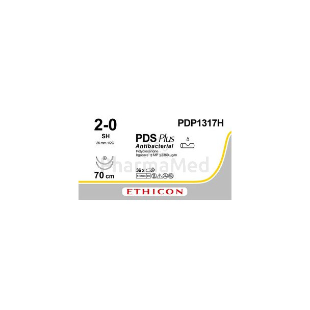 ETICON PDS+ II 2/0 PDP1317H SH 70cm  (36fils)