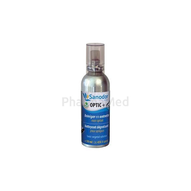 Sanodor OPTIC+ nettoyant/dégraissant pour lunettes et écrans 50ml - 1pc