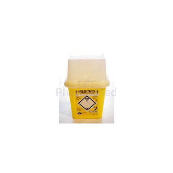Collecteur d'aiguilles 4L SharpSafe couvercle avec clapet - 1pc