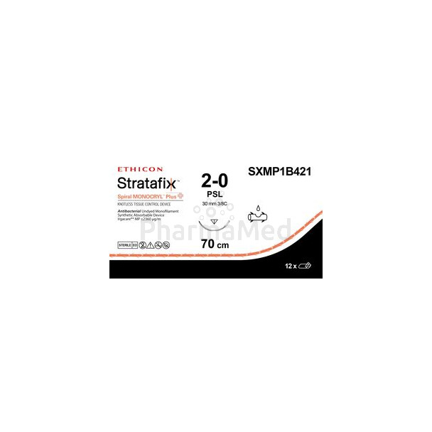 Stratafix 2/0 70cm 1xPSL SXMP1B421 - 12 fils