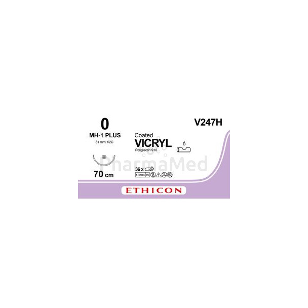 VICRYL 0 V247H MH-1 PLUS 70cm........(36fils)