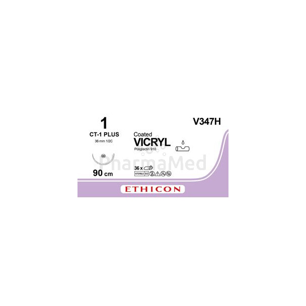 VICRYL 1 V347H CT-1 90cm.............(36fils)