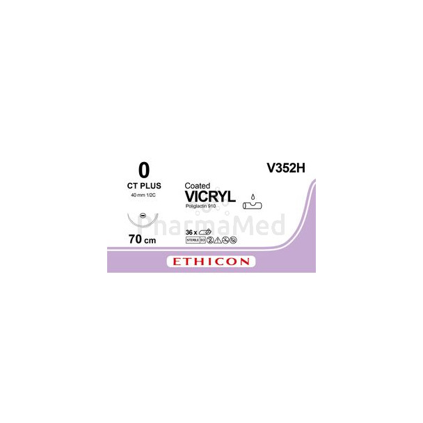 VICRYL 0 V352H CT 70cm...............(36fils)