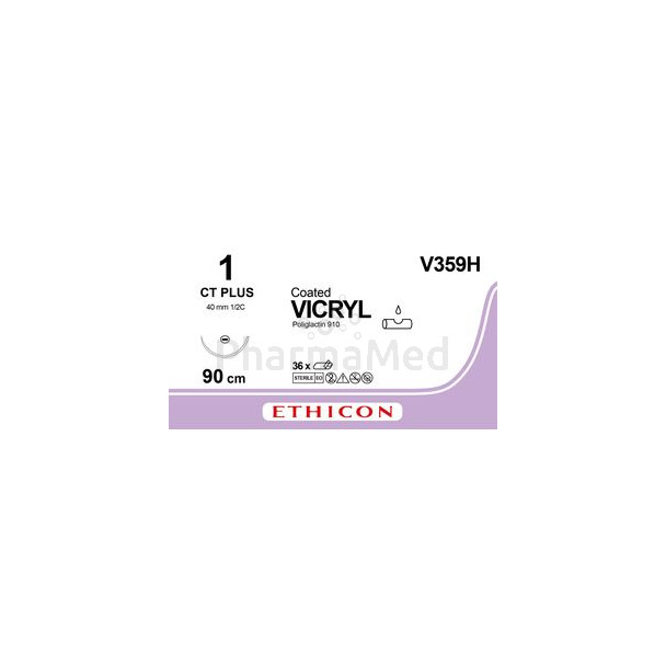 VICRYL 1 V359H CT 90cm...............(36fils)