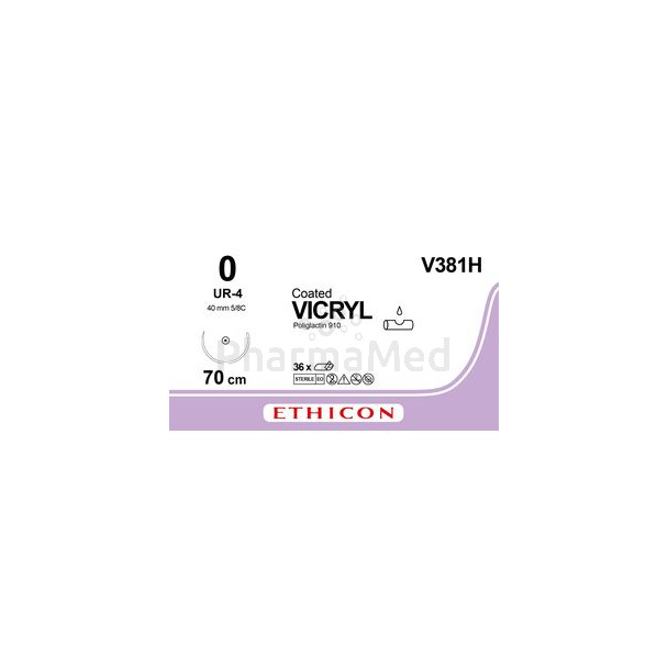 VICRYL 0 V381H UR-4 70cm.............(36fils)