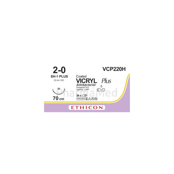 VICRYL PLUS 2-0 VCP220H M3 70cm......(36fils)