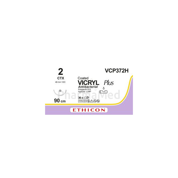 VICRYL PLUS 2 VCP372H CTX 90cm.......(36fils)
