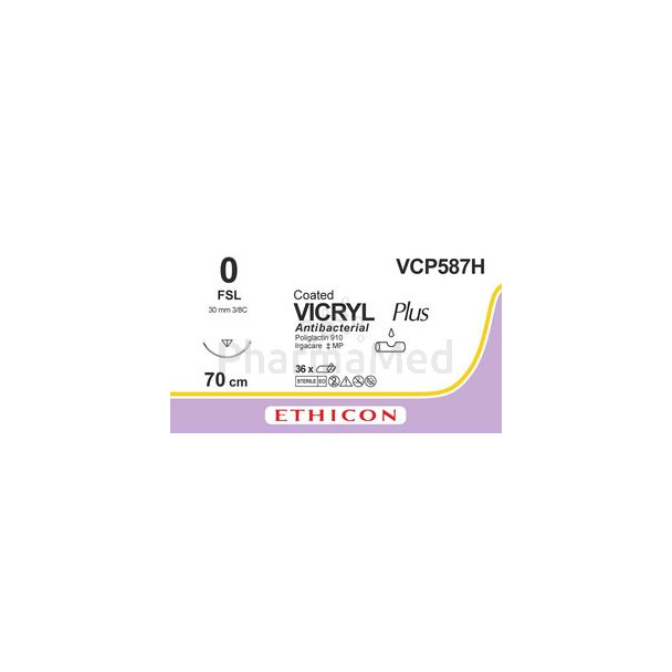 VICRYL PLUS 0 VCP587H FSL 70cm mauve  /36fils