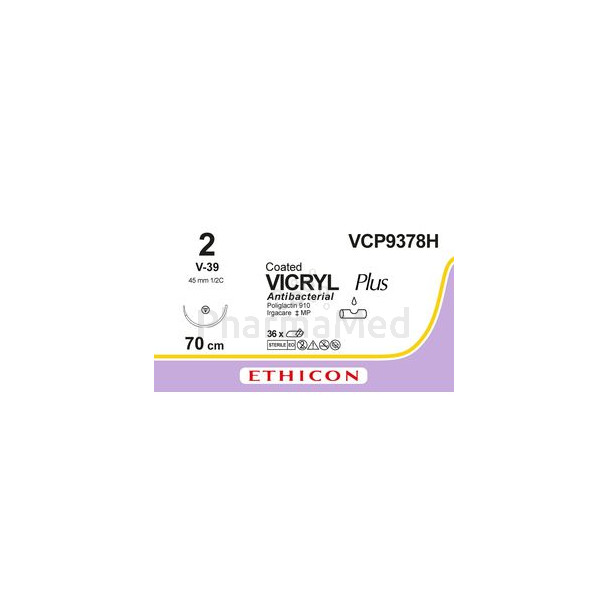 VICRYL PLUS 2 VCP9378H V-39 70cm.....(36fils)
