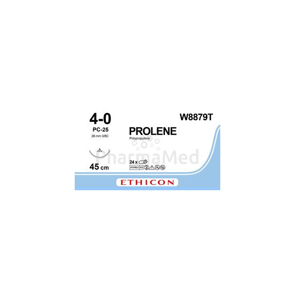 PROLENE W8879T PC-24 prime 4/0 45cm - 24 fils