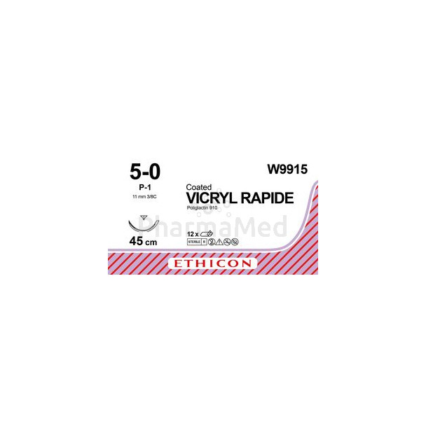VICRYL RAPID 5/0 VR2289 13mm 75cm C-3 /36fils