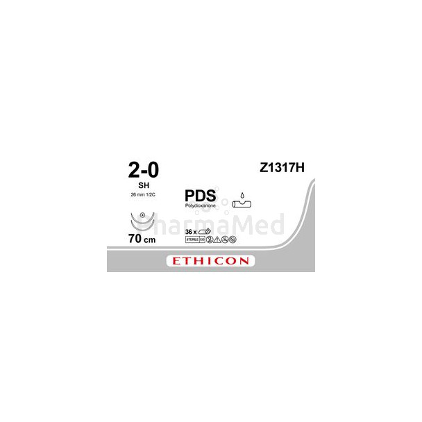 ETICON PDS II 2/0 Z1317H 70cm viol. M3 (36pc)
