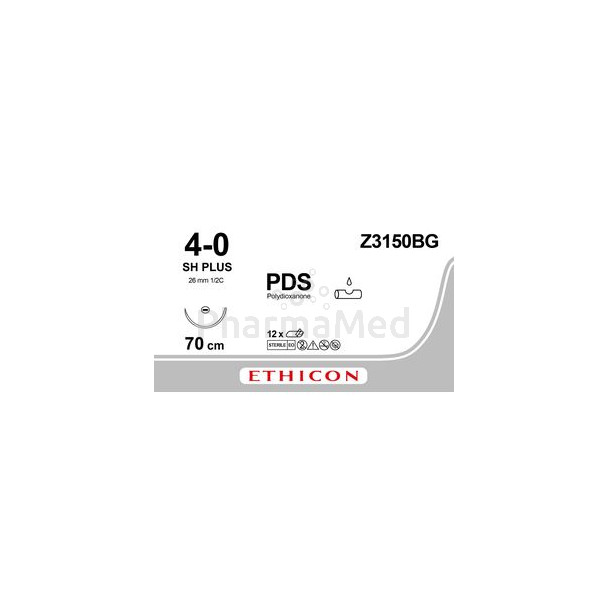 ETICON PDS 4/0 Z3150BG SH1/2 70cm M1.5 (12pc)