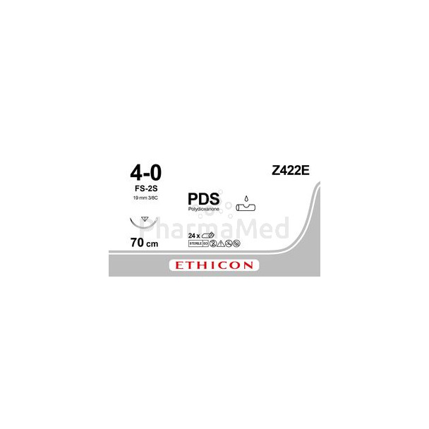 ETICON PDS 4/0 Z422E FS-2S 3/8 70cm ...(24pc)