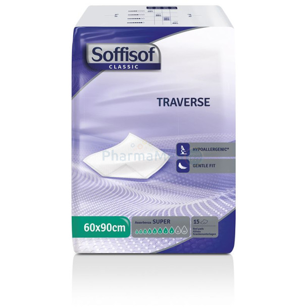 SOFFISOF Alèse absorbante - SUPER absorbante 60x90cm - 15pc