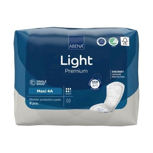 Couches anatomiques ABENA Light - Maxi 4A - 8pc