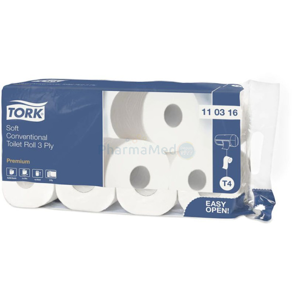 Papier toilette TORK PREMIUM 3plis blanc 248cp - 1 rouleaux