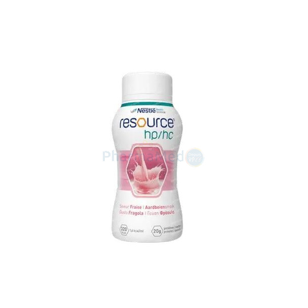 Nestlé RESOURCE HP/HC - Boisson hyperprotéinée - Fraise - 4x200ml