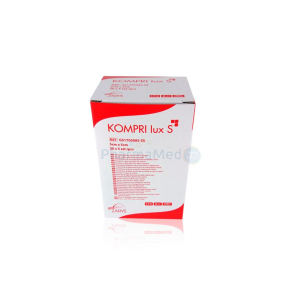 Compresses gaze Stériles ZARYS - 5x5cm - 20x5pc
