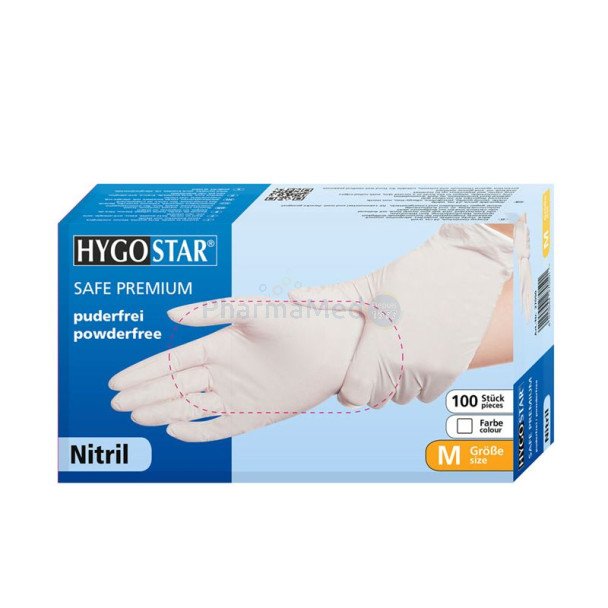 Gant Nitrile Premium non poudré - large - 100pc