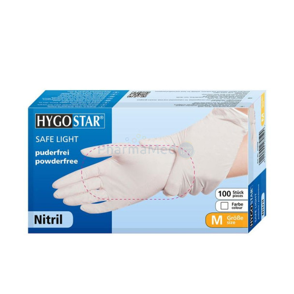 Gant Nitrile SAFE LIGHT non poudré - M - 100pc