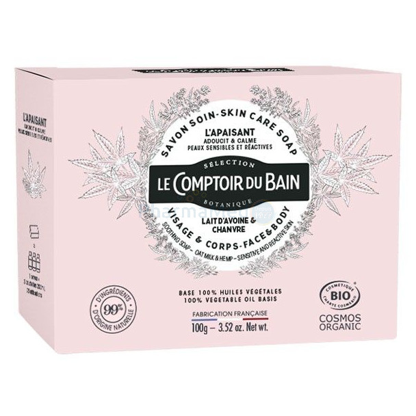 Le comptoir du bain - Savon solide lait d'avoine - 100gr