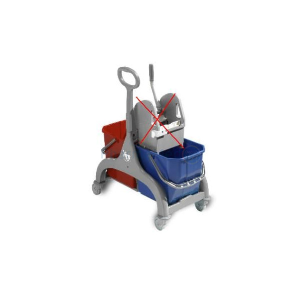 Chariot de nett. TECHLINE sans presse 2x15L - 1pc