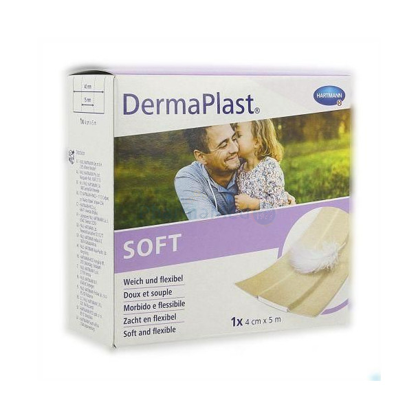 DERMAPLAST Soft - 5m x 4cm - 1 rouleau