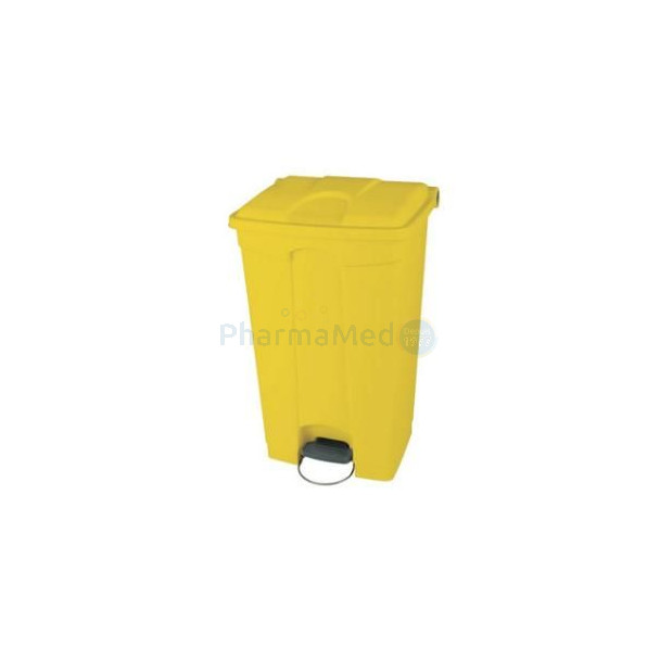 Collecteur à pédale jaune - 90L