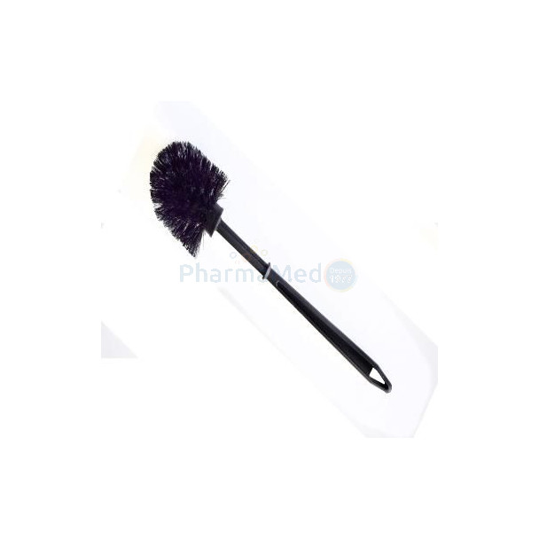 Brosse wc nylon ronde noire - 1pc