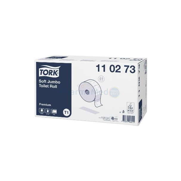Pap. hyg. JUMBO TORK T1 360m 2plis - 6rlx